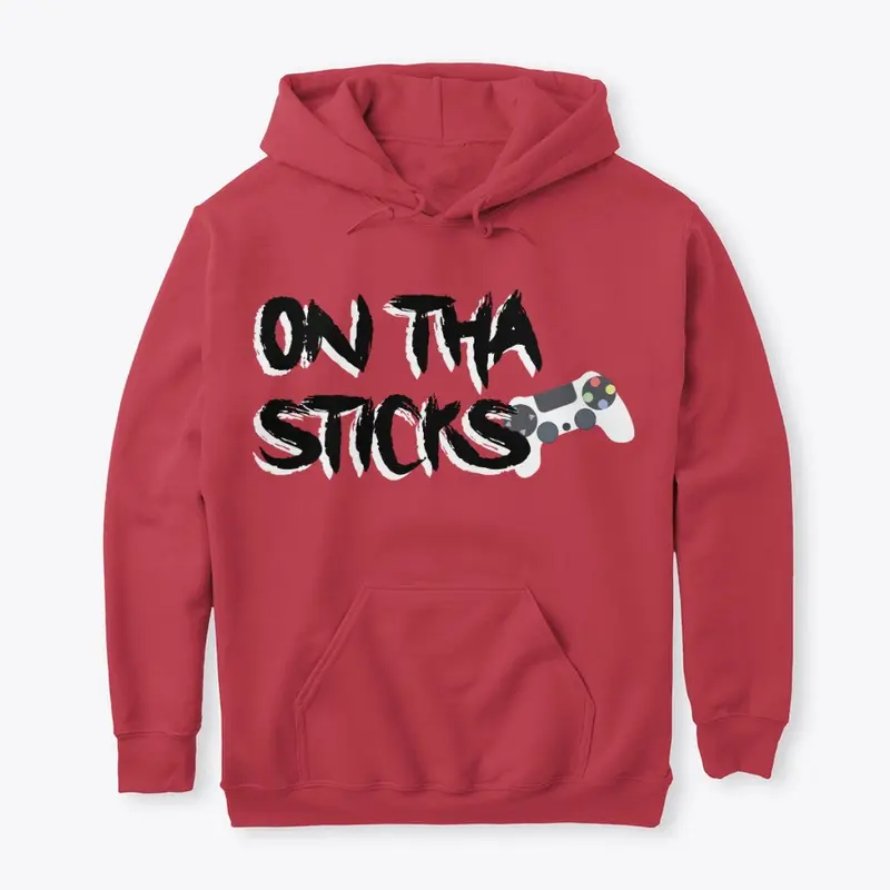 OnThaSticks Black & White Logo Hoody