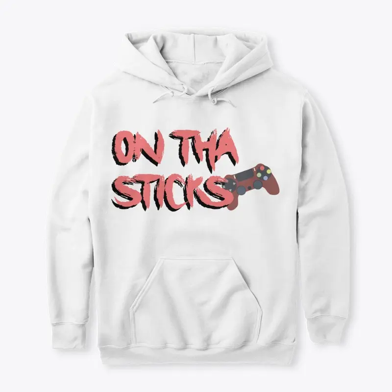 OnThaSticks Red & Black Logo Hoody