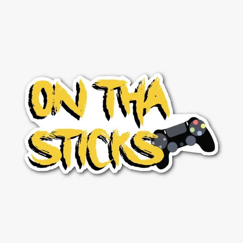 OnThaSticks Yellow & Black Sticker