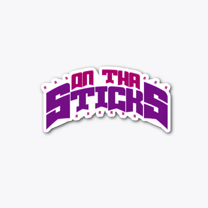 OnThaSticks Pink & Purlple Sticker 2021