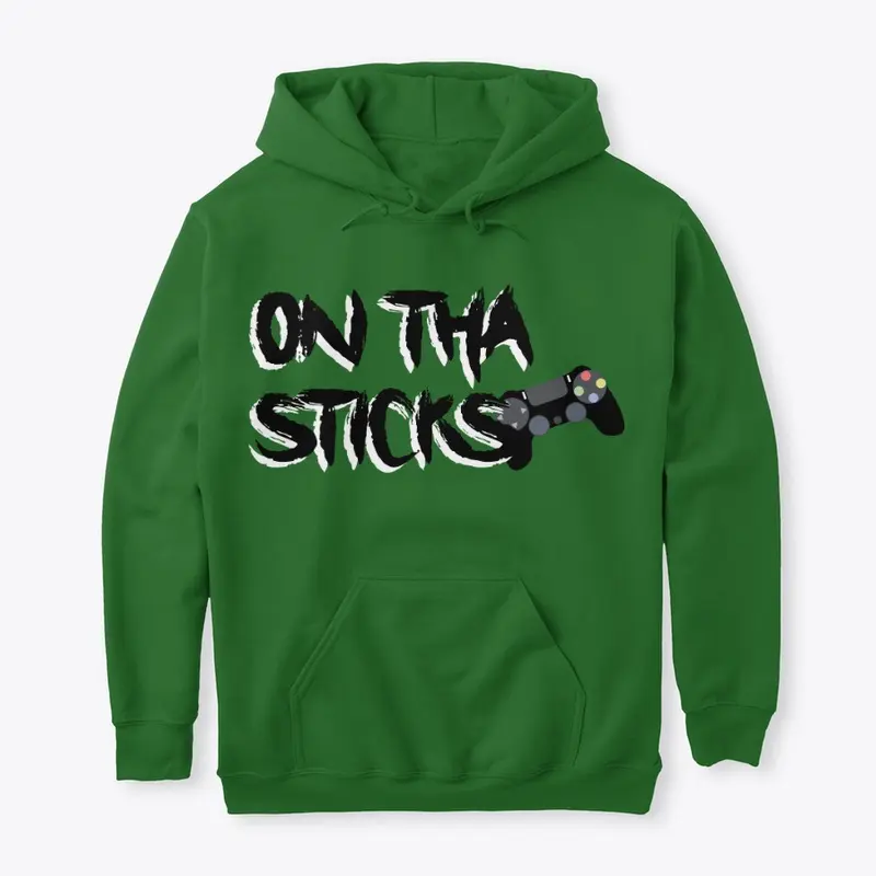 OnThaSticks Black & White2 Logo Hoody