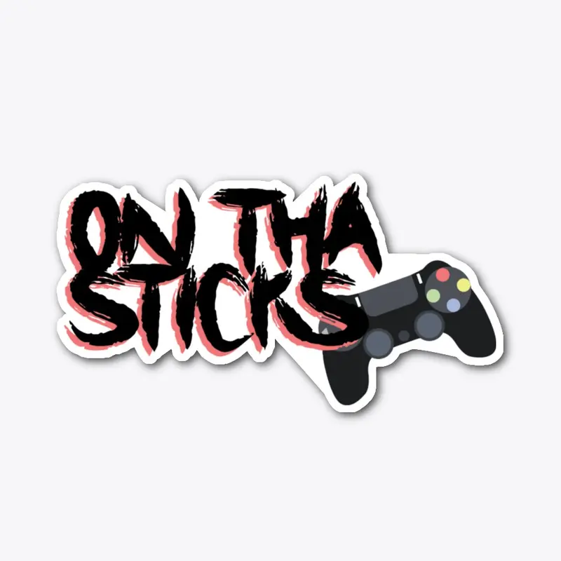 OnThaSticks Black & Red Sticker