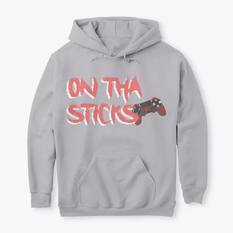 OnThaSticks Red & White Logo Hoody