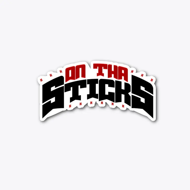 OnThaSticks Red & Black Sticker 2021