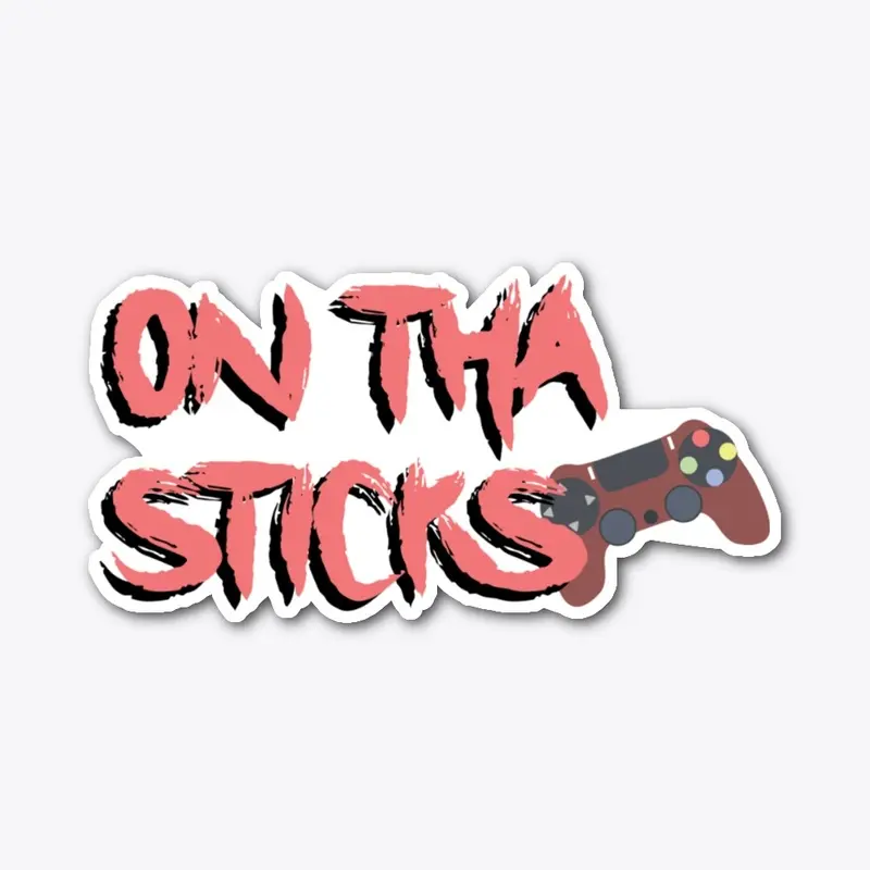 OnThaSticks Red & Black Sticker