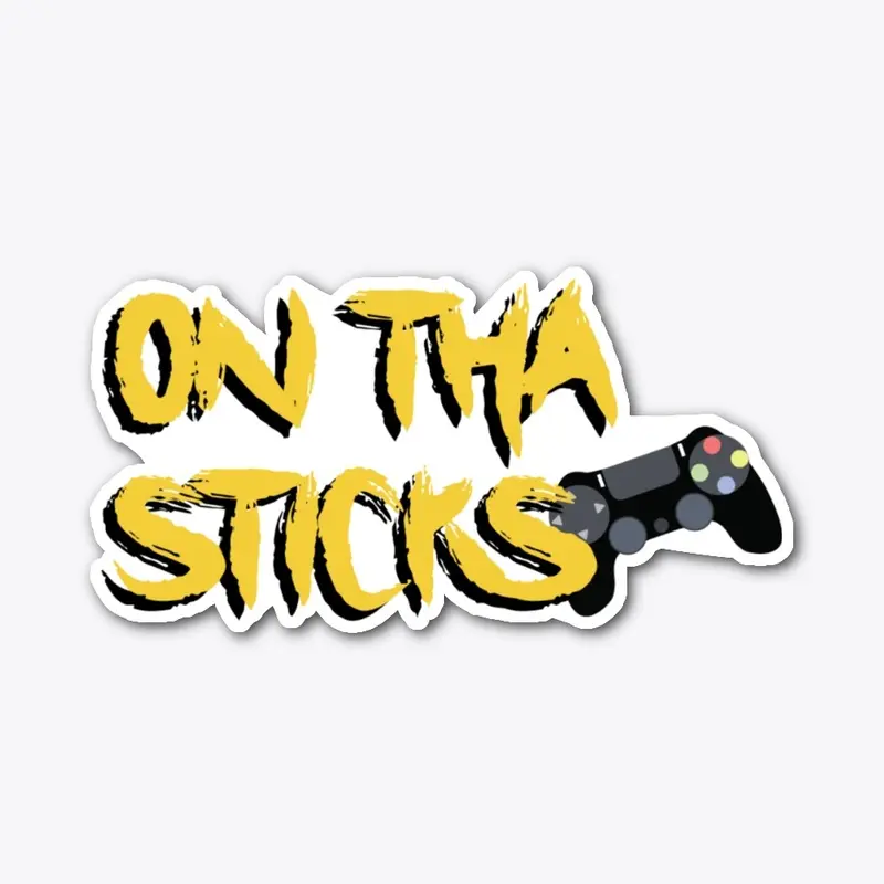 OnThaSticks Yellow & Black Sticker